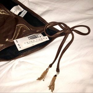 Trina Turk Swim - Trina Turk bronze bikini bottoms with gold tassles Trina Turk Swim - Trina Turk bronze bikini bottoms with gold tassles